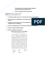 Actividad segundo periodo Octavo