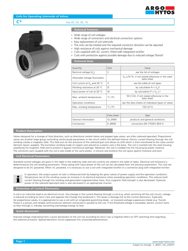 Coil Data Sheet | PDF | Inductor | Alternating Current