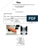 Quadro Sinóptico - Coluna Cervical