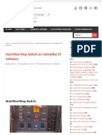 Start - Run - Stop Switch On Caterpillar ET Software - Blog - Teknisi