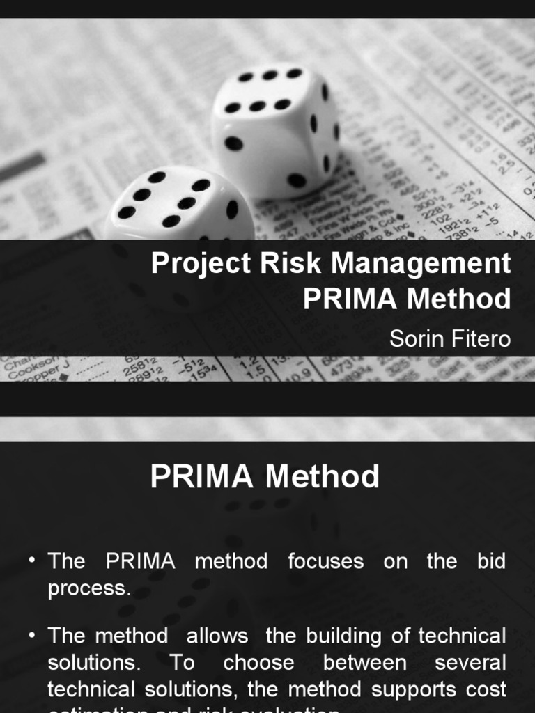 Project Risk Management PRIMA Method: Sorin Fitero | Download Free PDF ...