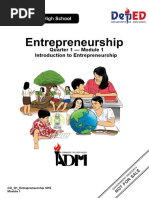 Entrep11 q1 m1 Introduction To Entrepreneurship