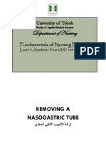 NUR 204.removing A Nasogastric Tube