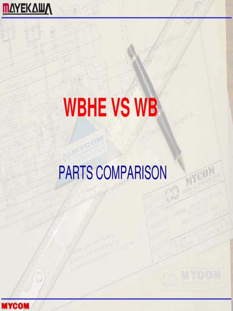 WBHE vs WB Compressor Parts Comparison | PDF | Piston | Pump