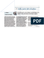 Piazzale Lavater, Supermulta Per I Volantini Contro I Box - Corriere Della Sera, 15 Aprile 2011