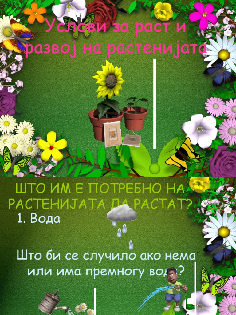 УСЛОВИ ЗА РАСТ И РАЗВОЈ НА РАСТЕНИЈАТА | PDF