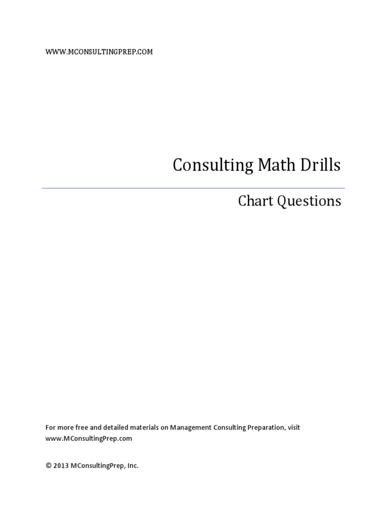 Consulting Math Drills Chart Questions v8.3 PDF PDF Health Care