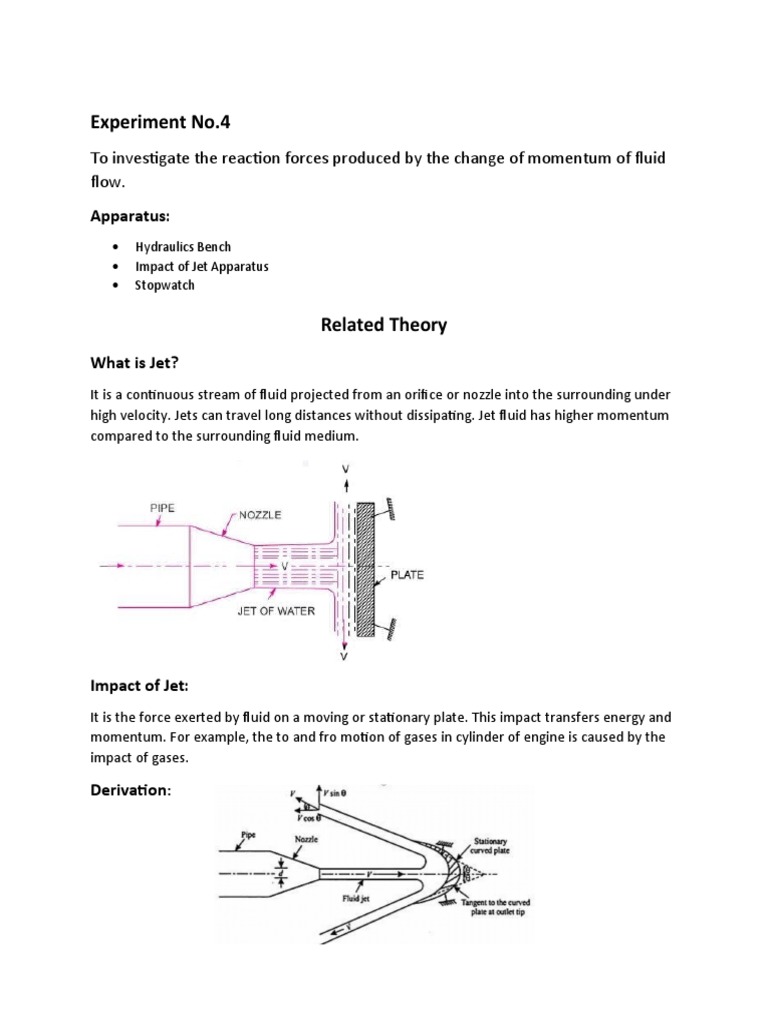 Impact of Jet: Momentum and Forces | PDF | Jet Engine | Fluid Dynamics