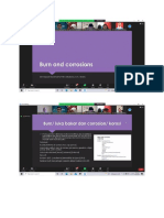 Burn and corrosions