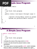 A Simple Java Program