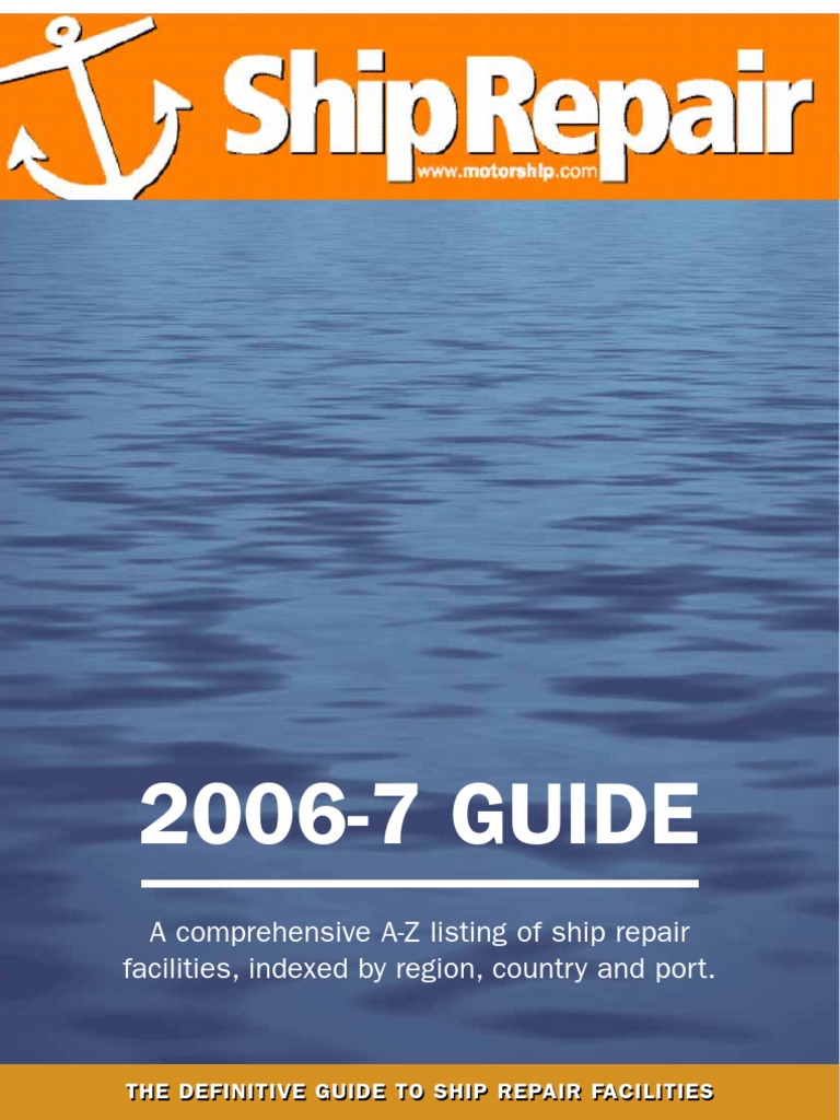 MS Ship Repair 2006 7 Guide PDF Pacific Ocean South America
