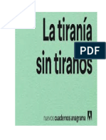 Guía de Lectura La Tiranía Sin Tiranos