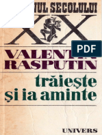 Valentin Rasputin - Traieste Si Ia Aminte PDF