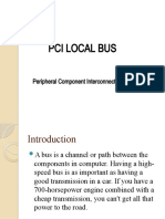 Pci Local Bus: Peripheral Component Interconnect (PCI)