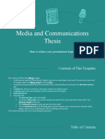 Media and Communications Thesis by Slidesgo