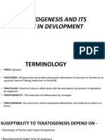 Teratogenesis and Its Role in Devlopment