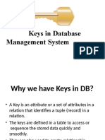 Keys in DBMS