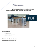 Process Capability Analysis of Machining Operations for Piston Production