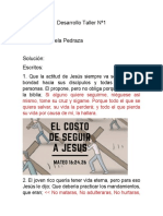 Taller No1 Jesús discípulos enseñanzas