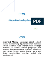 HTML (HyperText Markup Language)