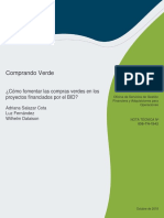 Comprando Verde ¿Cómo Fomentar Las Compras Verdes en Los Proyectos Financiados Por El BID