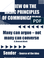 Review On The Basic Principles of Communication