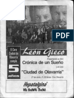 León Gieco Presenta Su Libro "Crónica de Un Sueño" Junto Al Coro de Olavarría 27/6/96