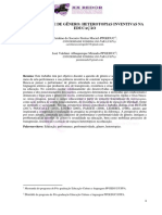 Performance de Gênero Heterotopias Inventivas Na Educação