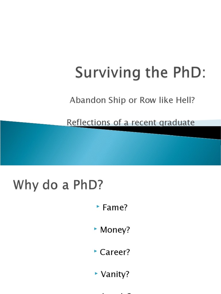 Navigating Your PhD Journey: Key Insights | PDF | Thesis | Learning