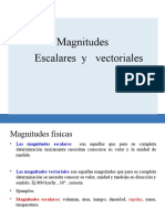 Magnitudes escalares y vectoriales: características y representación