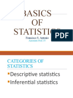 Basics OF Statistics: Francisco S. Antonio