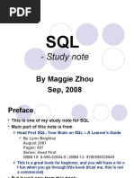 Study Note: by Maggie Zhou Sep, 2008