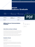 Military Secure Communications Graduate