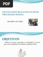 Download PAUTAS PARA REALIZAR UN BUEN PROGRAMA RADIAL by Ricardo Lay SN53068596 doc pdf