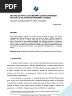 religião e desencantamento
