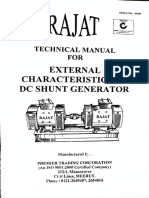 External Characteristics of DC Shunt Generator