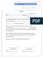 Formato de Carta Poder