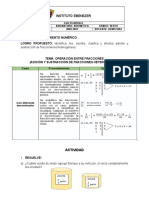 Adición y Sustracción de Fracciones Heterogéneas