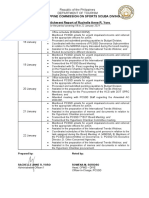 Philippine Commission On Sports Scuba Diving Accomplishment Report of Rachelle Anne R. Yoro