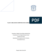 Taller 4. Simulación Carretera Dos Carriles - Ervin Meneses