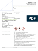 WCP 2 Aerosol Safety Data Sheet Espanol