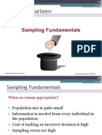 Chapter Fourteen: Sampling Fundamentals