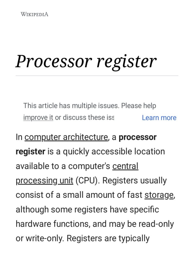 Central processing unit - Wikipedia