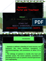 Epistaxis: Prevailing Factor and Treatment: Dr. H. Oscar Djauhari, SP - THT