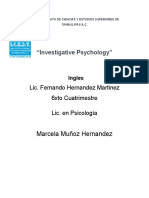 "Investigative Psychology": Marcela Muñoz Hernandez