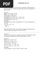 Chapter 12 - Areas Related To Circles