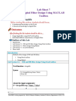 Lab Sheet 7 Digital Filter Design Using MATLAB Toolbox: D Designfilt (Resp, Name, Value)