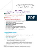 Lab Sheet 8 Digital Image Processing Using MATLAB: Theoretical Background