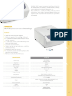 Multi-Purpose Low-Speed Centrifuge: Features