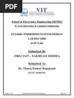 Submitted by 19Blc1137 - Saksham Mishra Submitted To Dr. Manoj Kumar Rajagopal